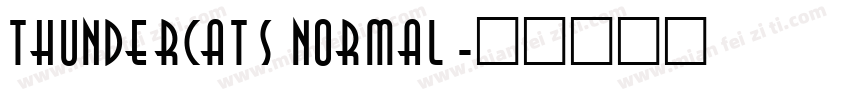Thundercats Normal字体转换